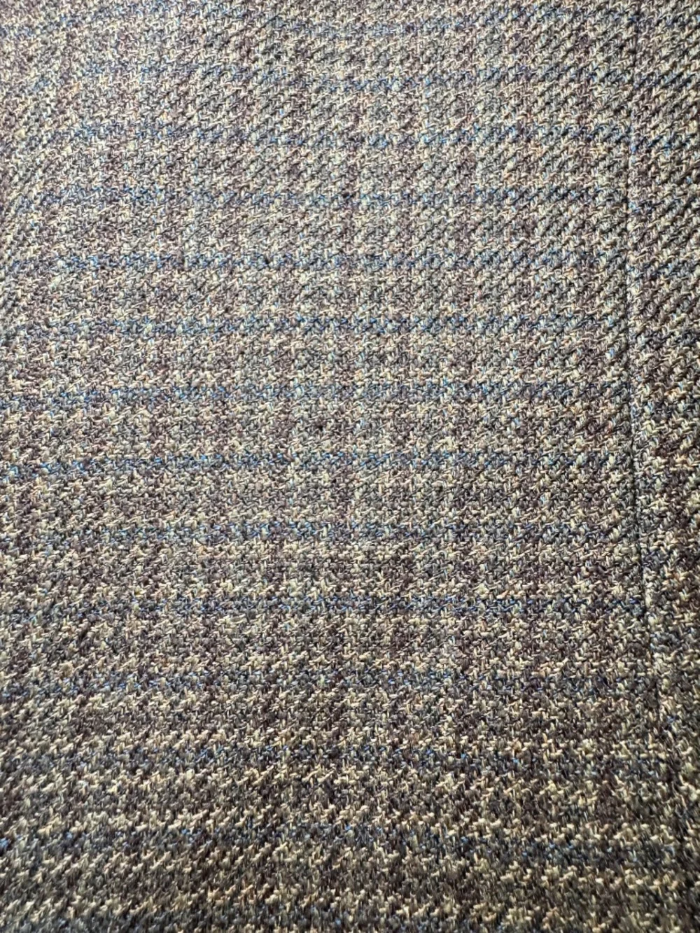 Pronto Uomo Suit Jacket Mens 50L Brown Houndstooth Silk Wool Sport Coat Acadamia